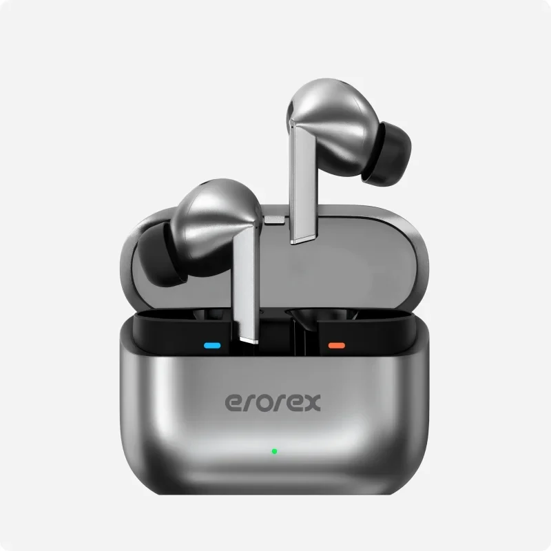 VELTRUNE Erorex AirPods E-5 Pro TWS Wireless Bluetooth 5.3 Earbuds with ENC Noise Cancellation, Touch Control & Charging