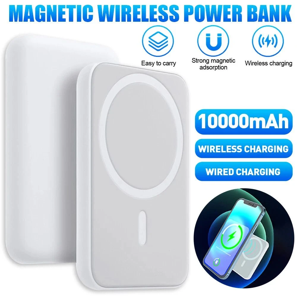 VELTRUNE 10000mAh Magnetic Wireless Power Bank - Fast Charging Android and IPhone both Suteable product image thumbnail
